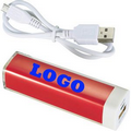 1800 mAh Lipstick Power Bank By XINDA (7/8"X7/8"X3 9/16")